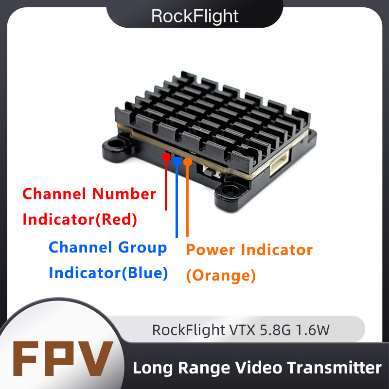 RockFlight TX663 VTX 5.8G 48CH - огляд і ціна Fpv Drone Receiver