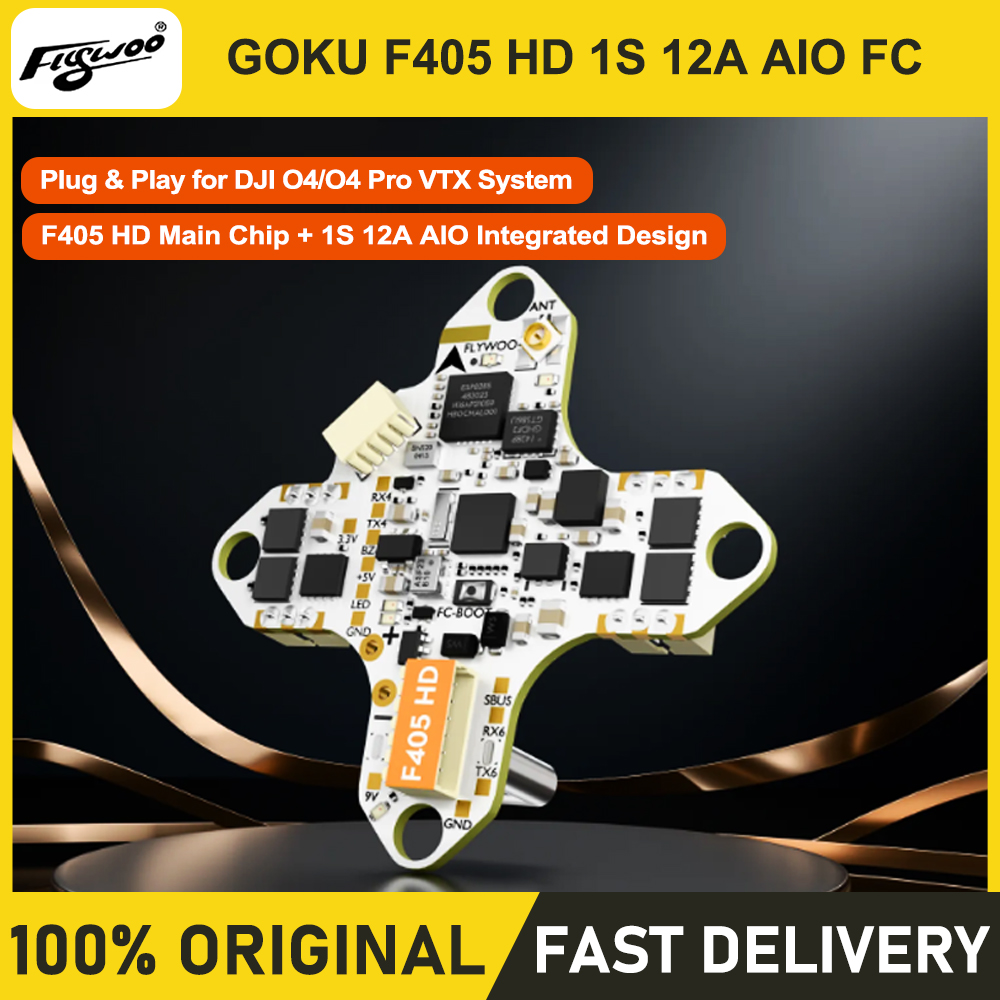 FLYWOO GOKU F405 HD 1S 12A AIO - огляд і ціна Fpv Drone Flight Controller